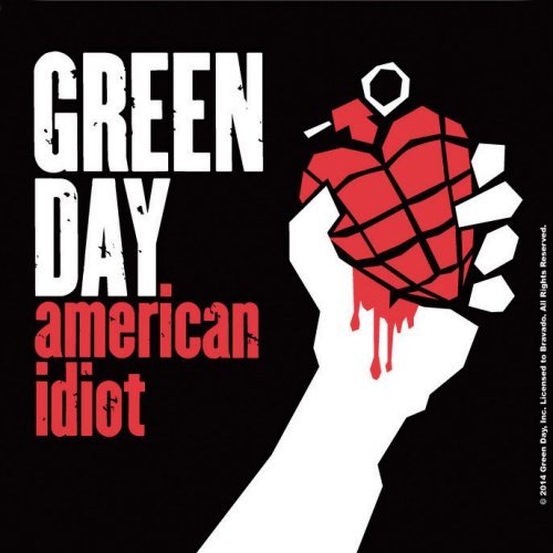 Green Day Single Cork Coaster: American Idiot