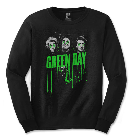 Green Day Unisex Long Sleeve T-Shirt: Drips