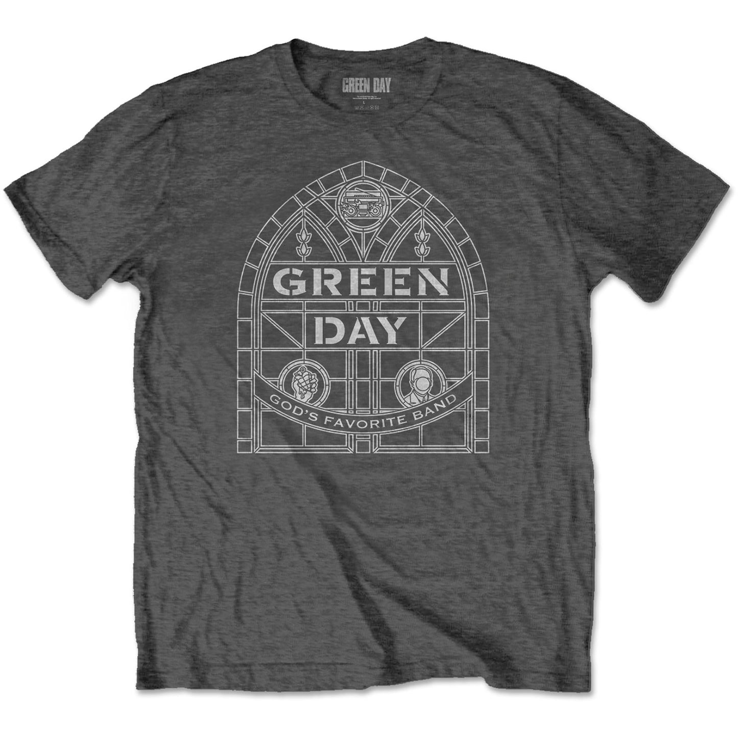 Green Day Unisex T-Shirt: Stained Glass Arch