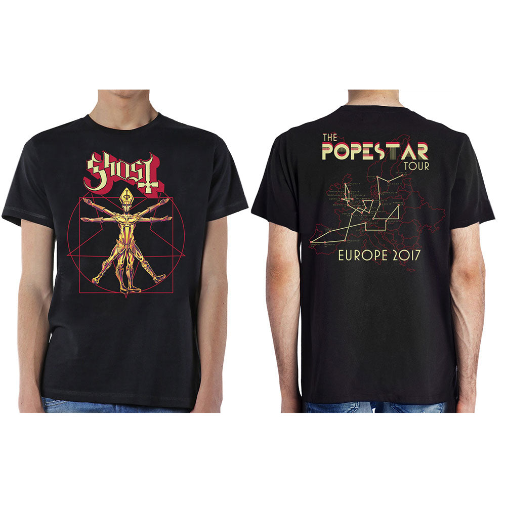 Ghost Unisex T-Shirt: Popestar Tour Europe 2017