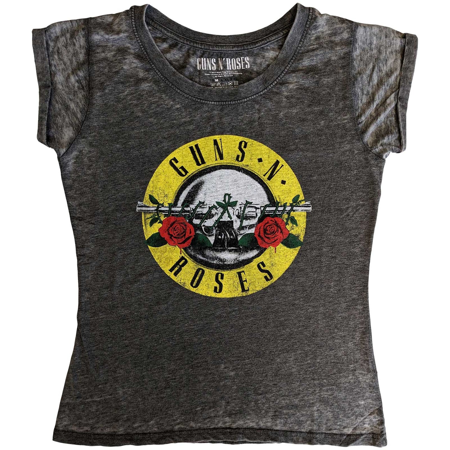 Guns N' Roses Ladies T-Shirt: Classic Logo (Burnout)