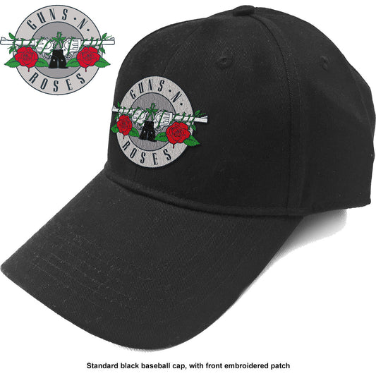 Guns N' Roses Unisex Baseball Cap: Silver Circle Logo