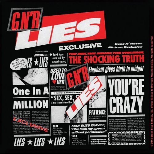 Guns N' Roses Single Cork Coaster: Lies
