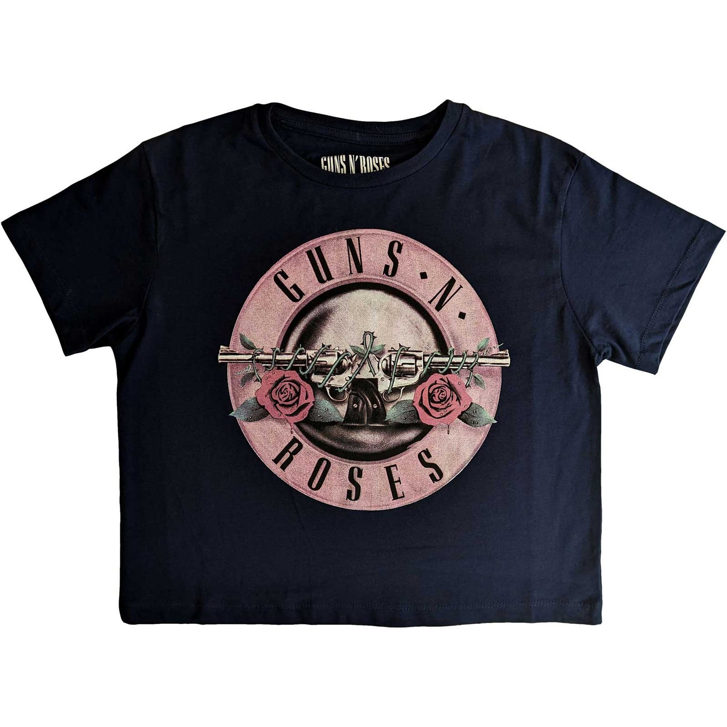 Guns N' Roses Ladies Crop Top: Classic Logo