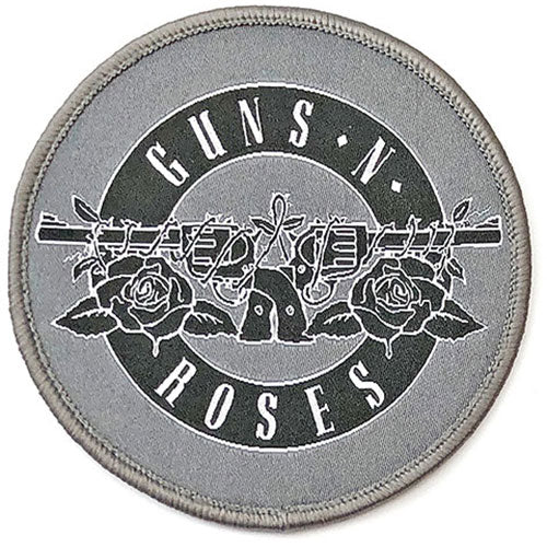 Guns N' Roses Standard Patch: White Circle Logo
