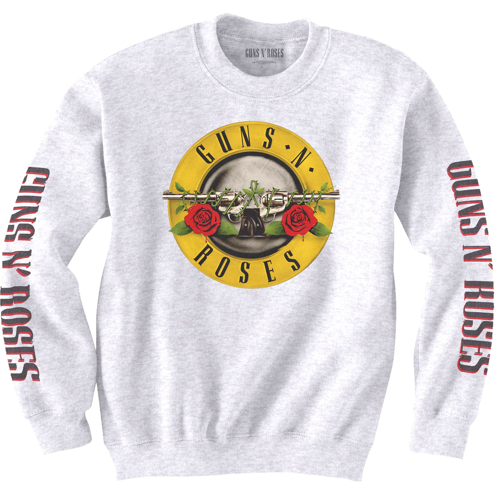 Guns N' Roses Unisex Sweatshirt: Classic Text & Logos (Sleeve Print)