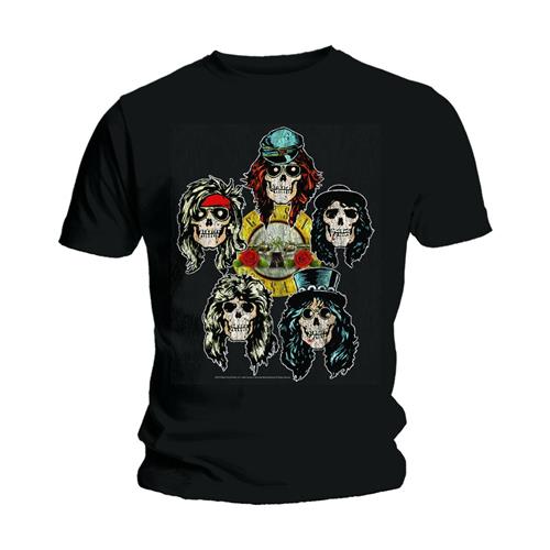 Guns N' Roses Unisex T-Shirt: Vintage Heads