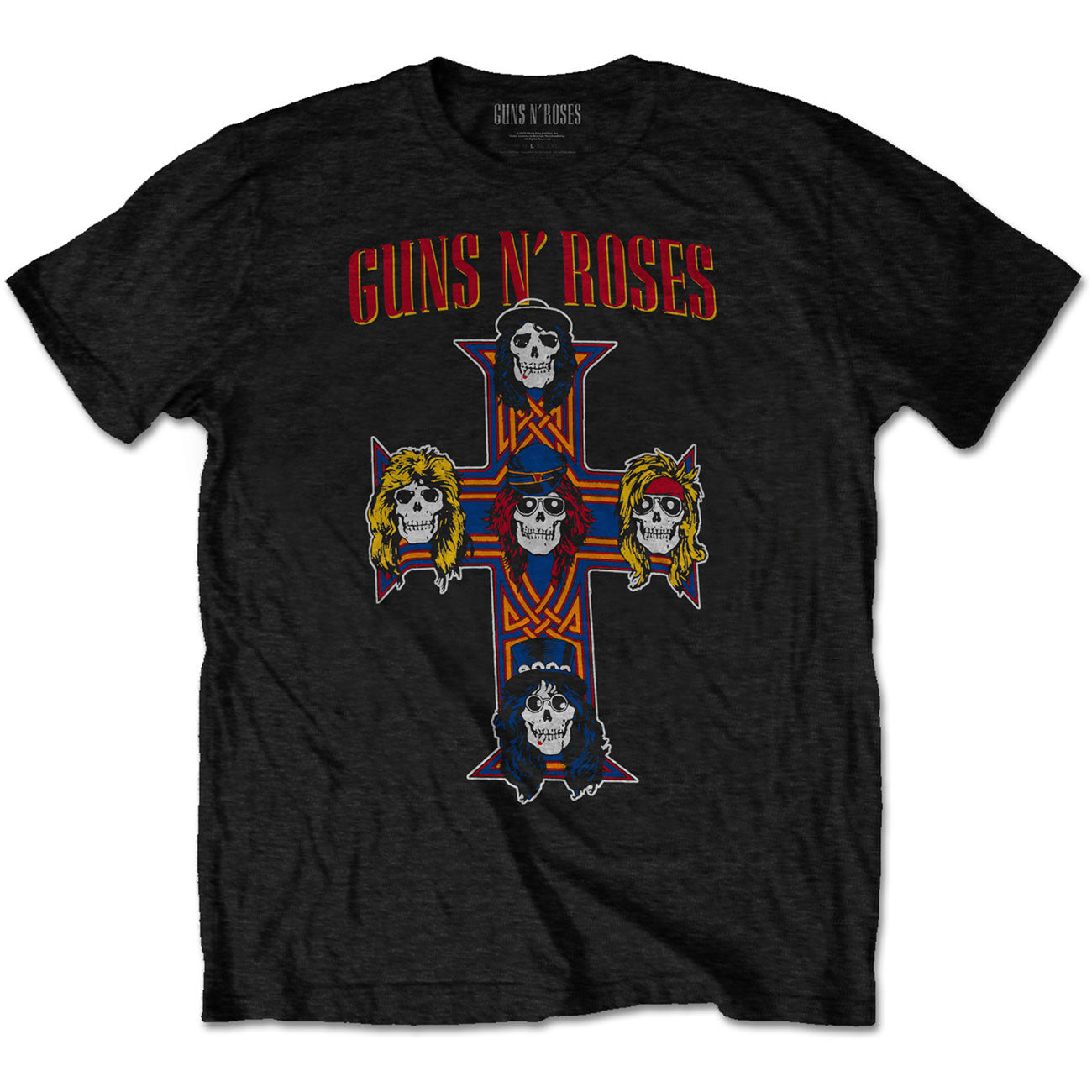 Guns N' Roses Unisex T-Shirt: Vintage Cross