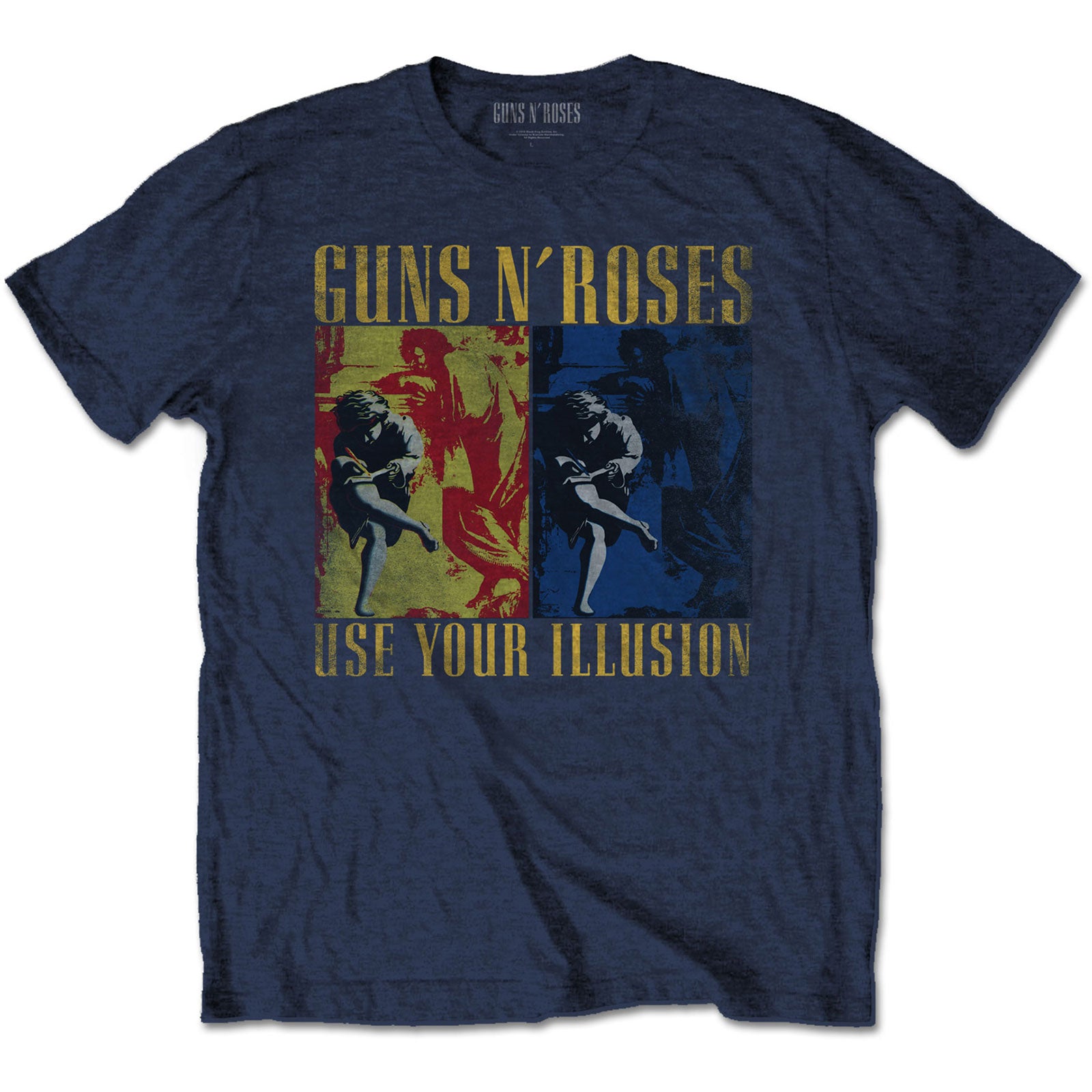 Guns N' Roses Unisex T-Shirt: Use Your Illusion Navy