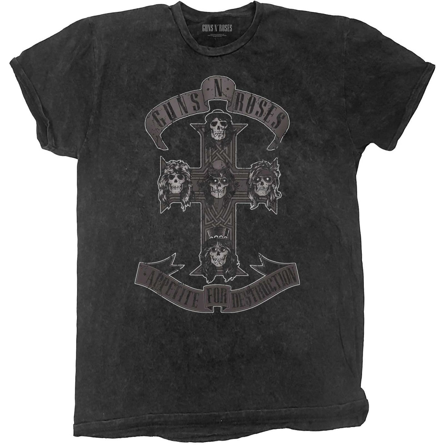Guns N' Roses Kids T-Shirt: Monochrome Cross (Wash Collection)