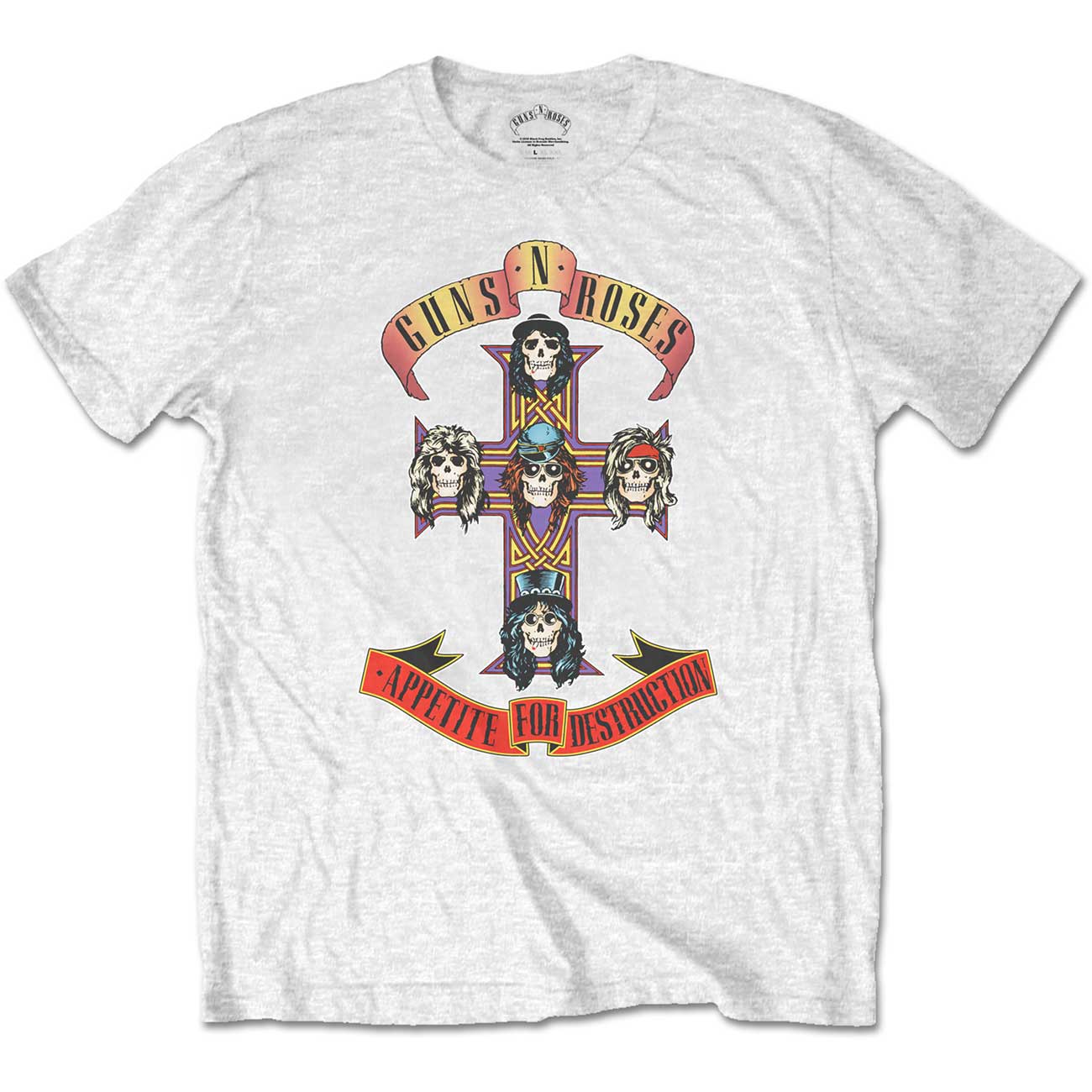 Guns N' Roses Unisex T-Shirt: Appetite for Destruction (Retail Pack)