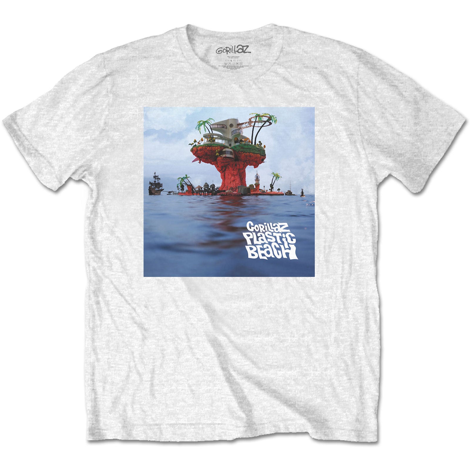 Gorillaz Unisex T-Shirt: Plastic Beach