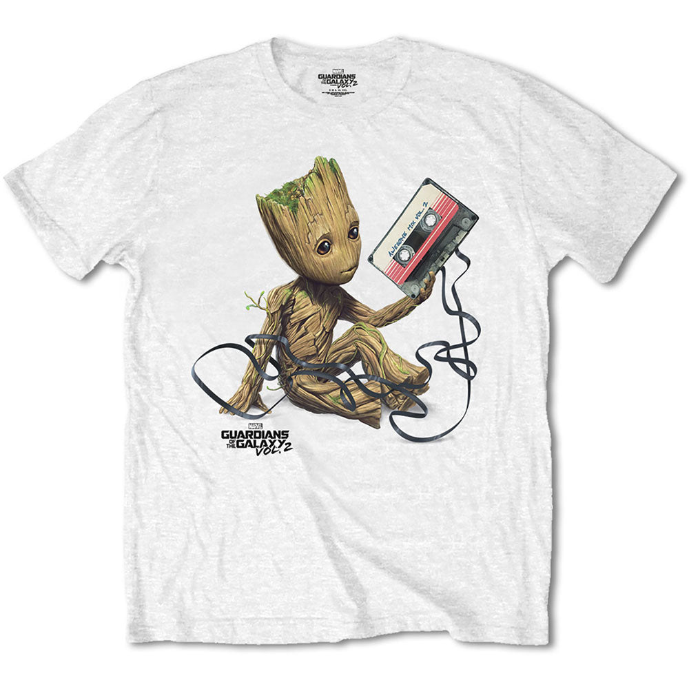Marvel Comics Unisex T-Shirt: Guardians of the Galaxy V. 2 Groot with Tape