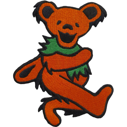 Grateful Dead Standard Patch: Orange Dancing Bear