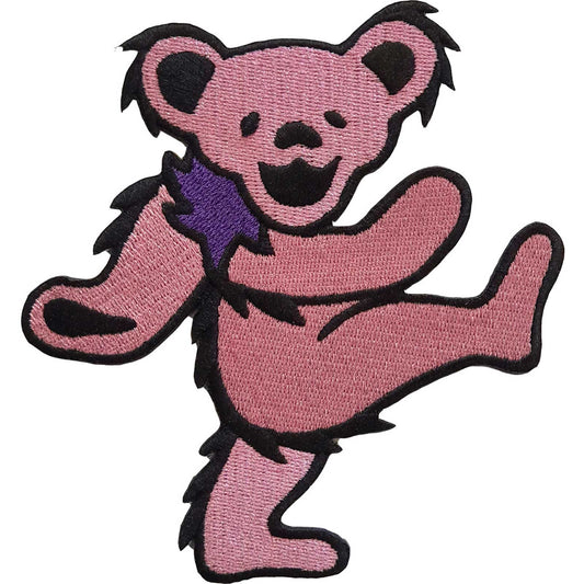 Grateful Dead Standard Patch: Pink Dancing Bear