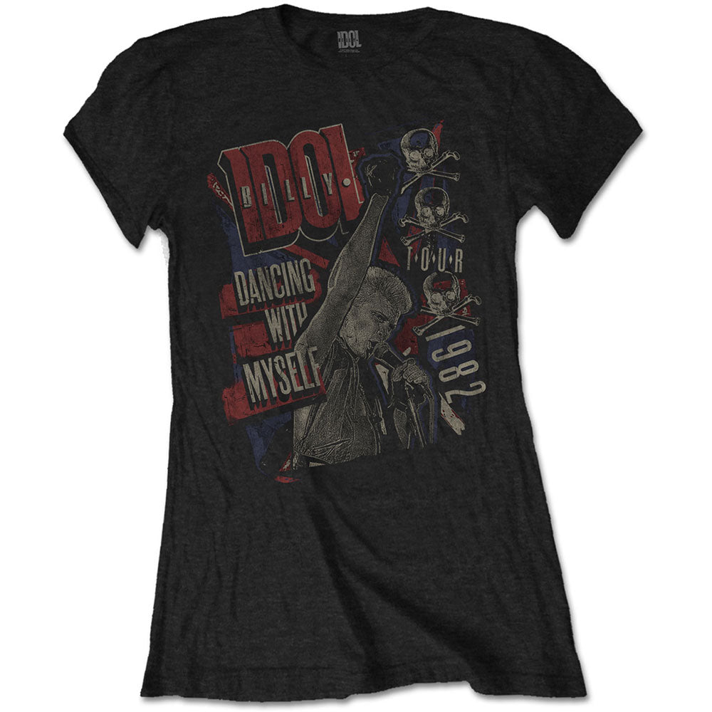 Billy Idol Ladies T-Shirt: Dancing with Myself
