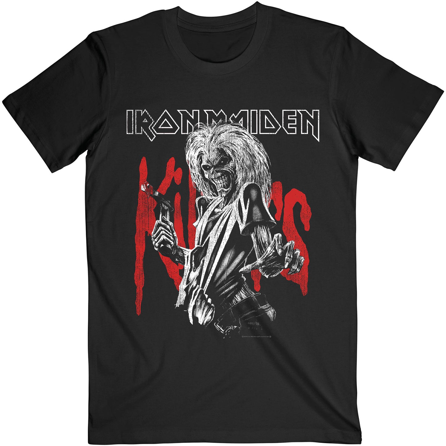 Iron Maiden Unisex T-Shirt: Killers Eddie Large Graphic Distress
