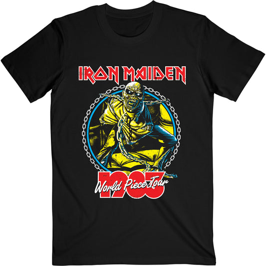 Iron Maiden Unisex T-Shirt: World Piece Tour '83 V.2.