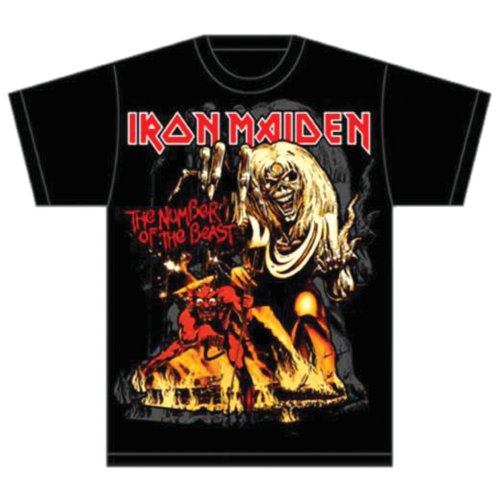Iron Maiden Unisex T-Shirt: Number Of The Beast Graphic