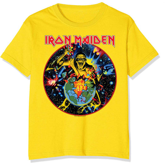 Iron Maiden Unisex T-Shirt: World Piece Tour Circle