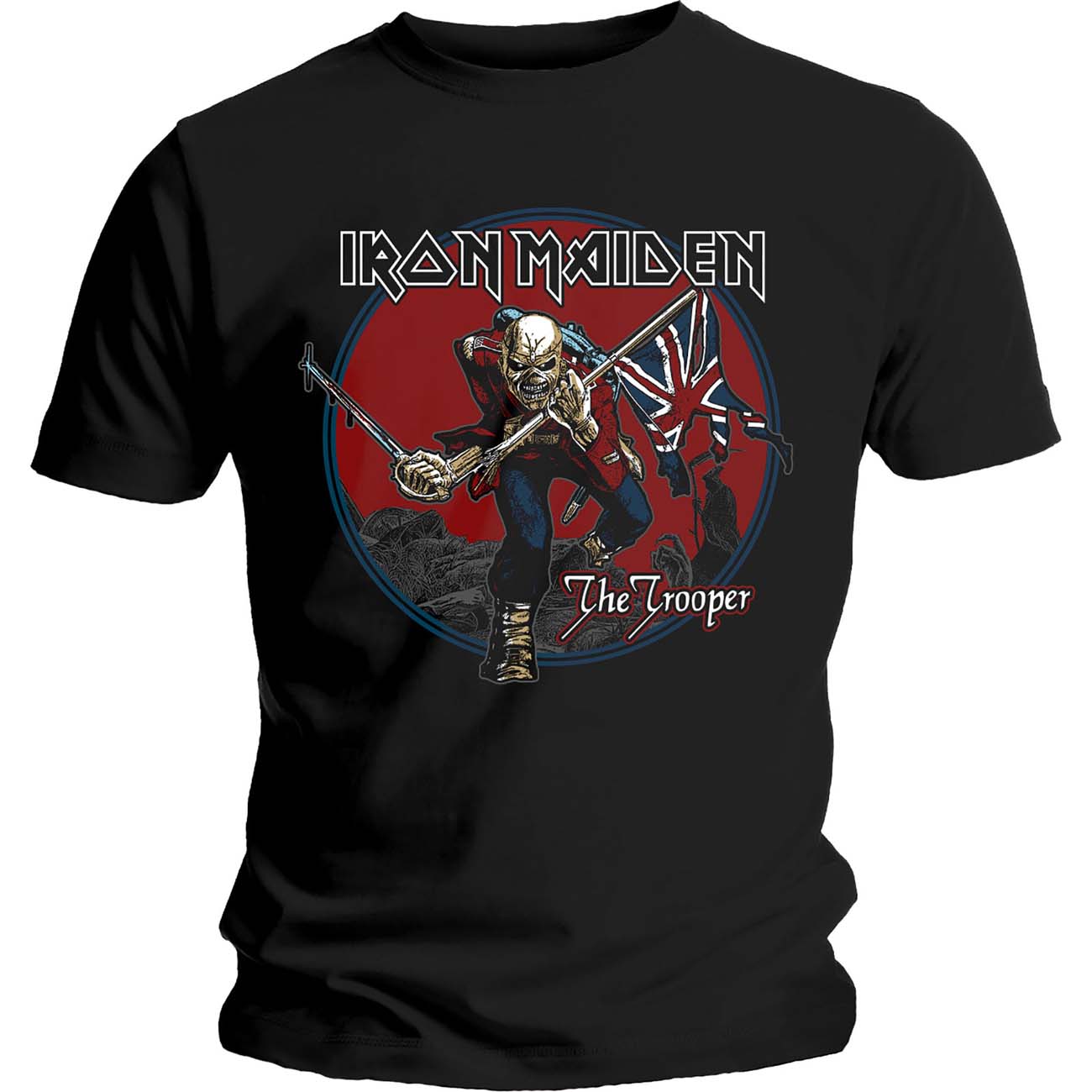 Iron Maiden Unisex T-Shirt: Trooper Red Sky