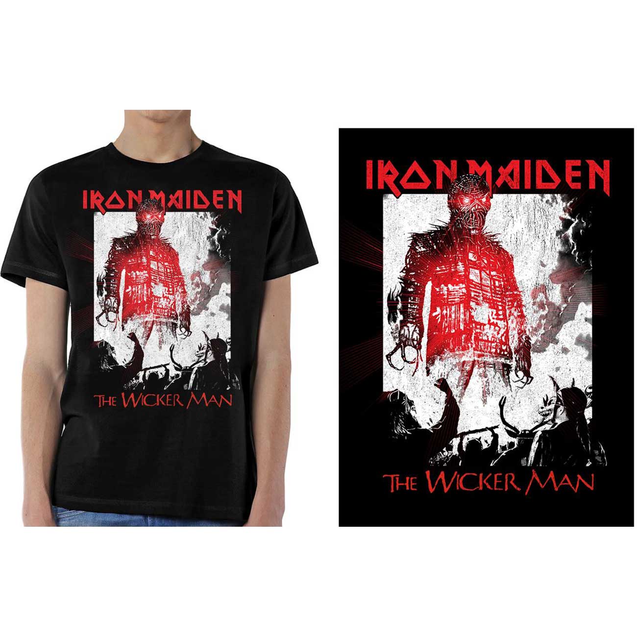 Iron Maiden Unisex T-Shirt: The Wicker Man Smoke