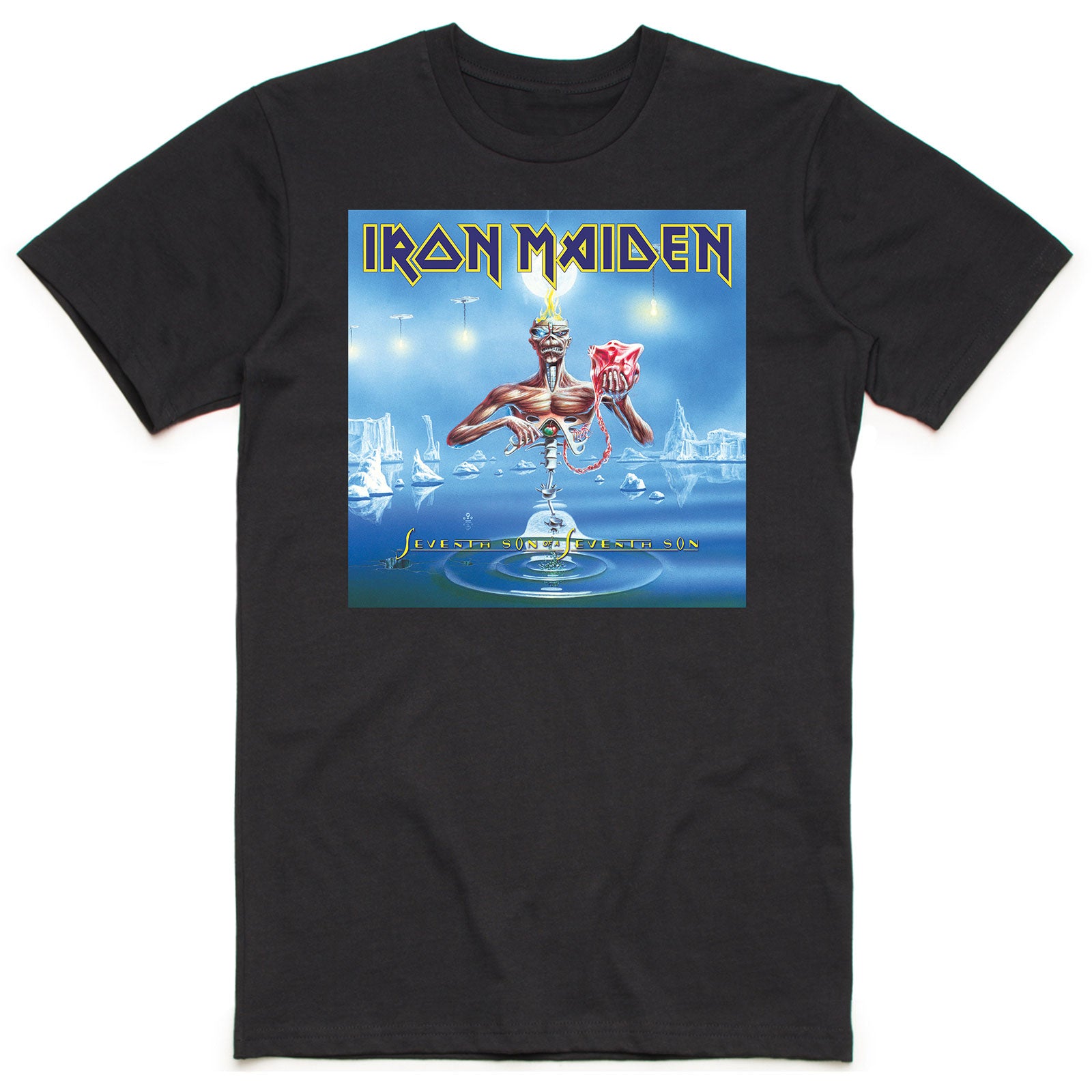 Iron Maiden Unisex T-Shirt: Seventh Son Box