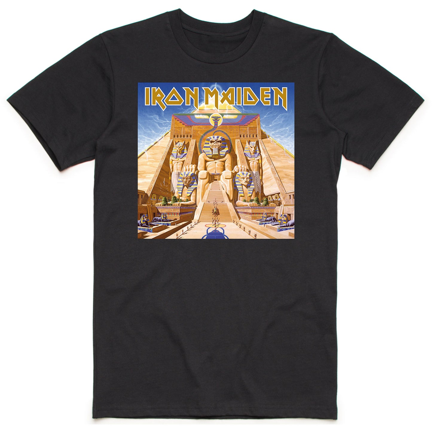 Iron Maiden Unisex T-Shirt: Powerslave Album Cover Box