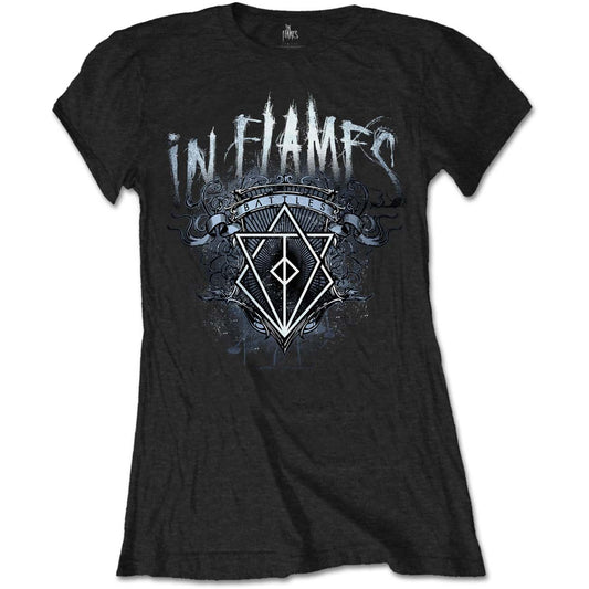 In Flames Ladies T-Shirt: Battles Crest