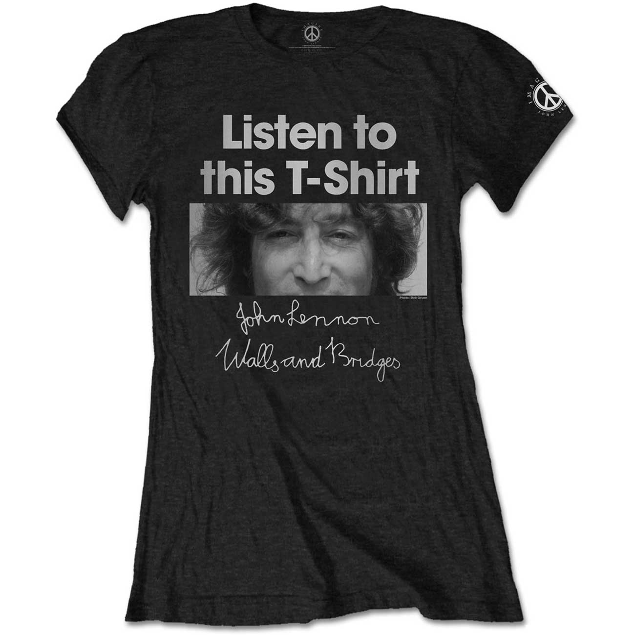 John Lennon Ladies T-Shirt: Listen Lady