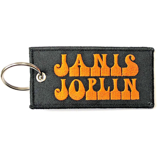 Janis Joplin Keychain: Logo (Double Sided Patch)