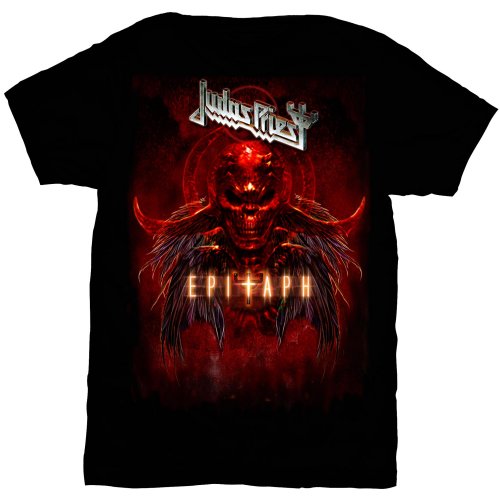 Judas Priest Unisex T-Shirt: Epitaph Red Horns