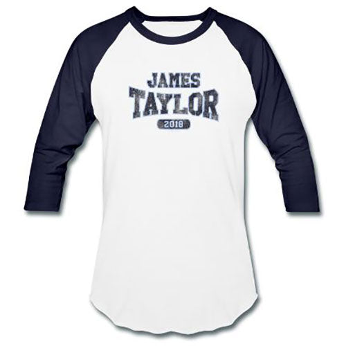 James Taylor Unisex Raglan T-Shirt: 2018 Tour Logo (Ex. Tour)