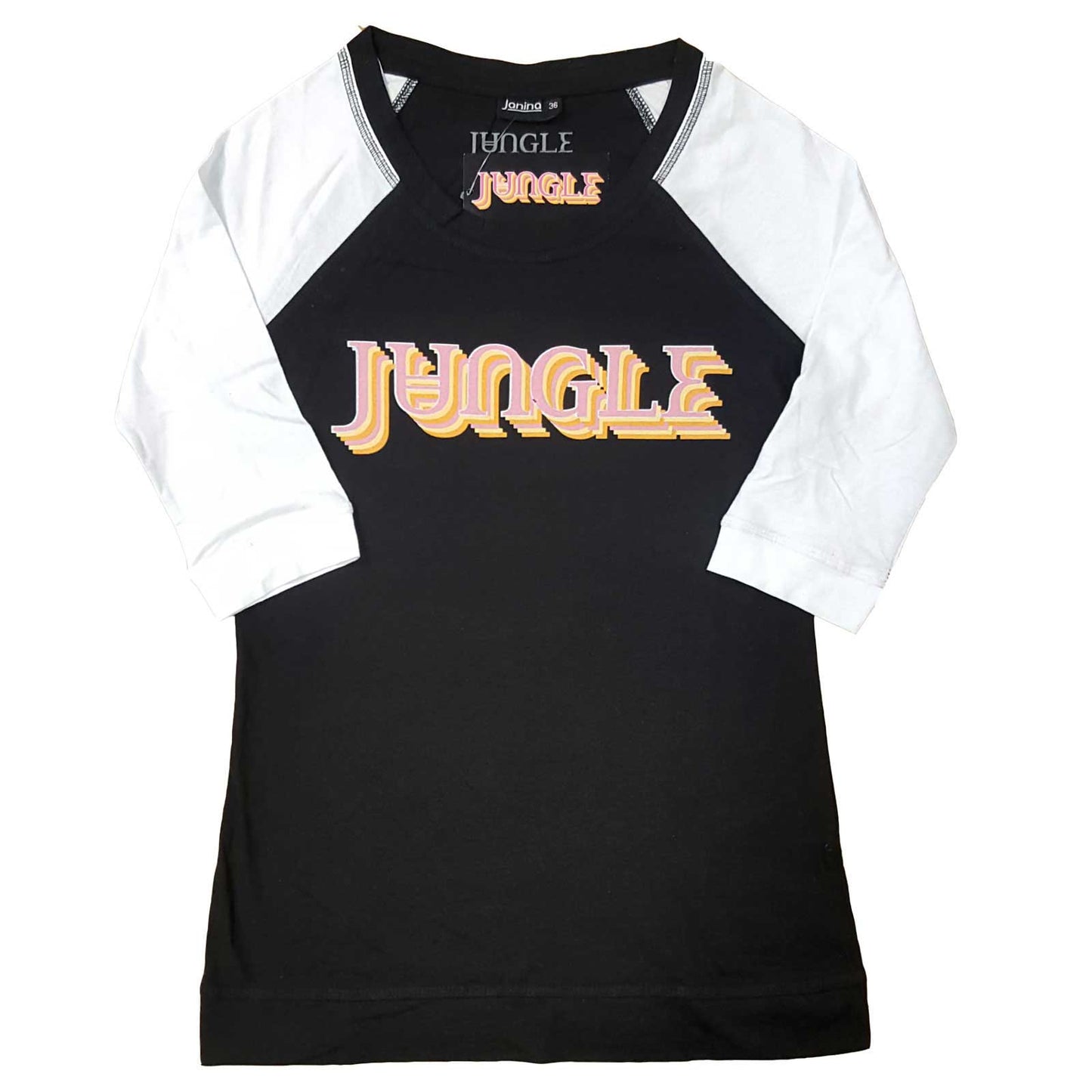 Jungle Ladies Raglan T-Shirt: Colour Logo