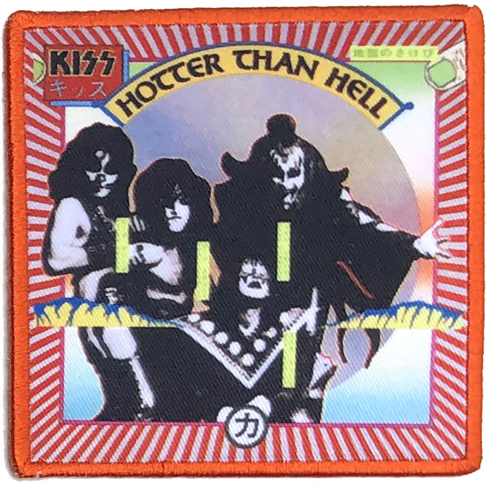 KISS Standard Patch: Hotter Than Hell (Album Cover)