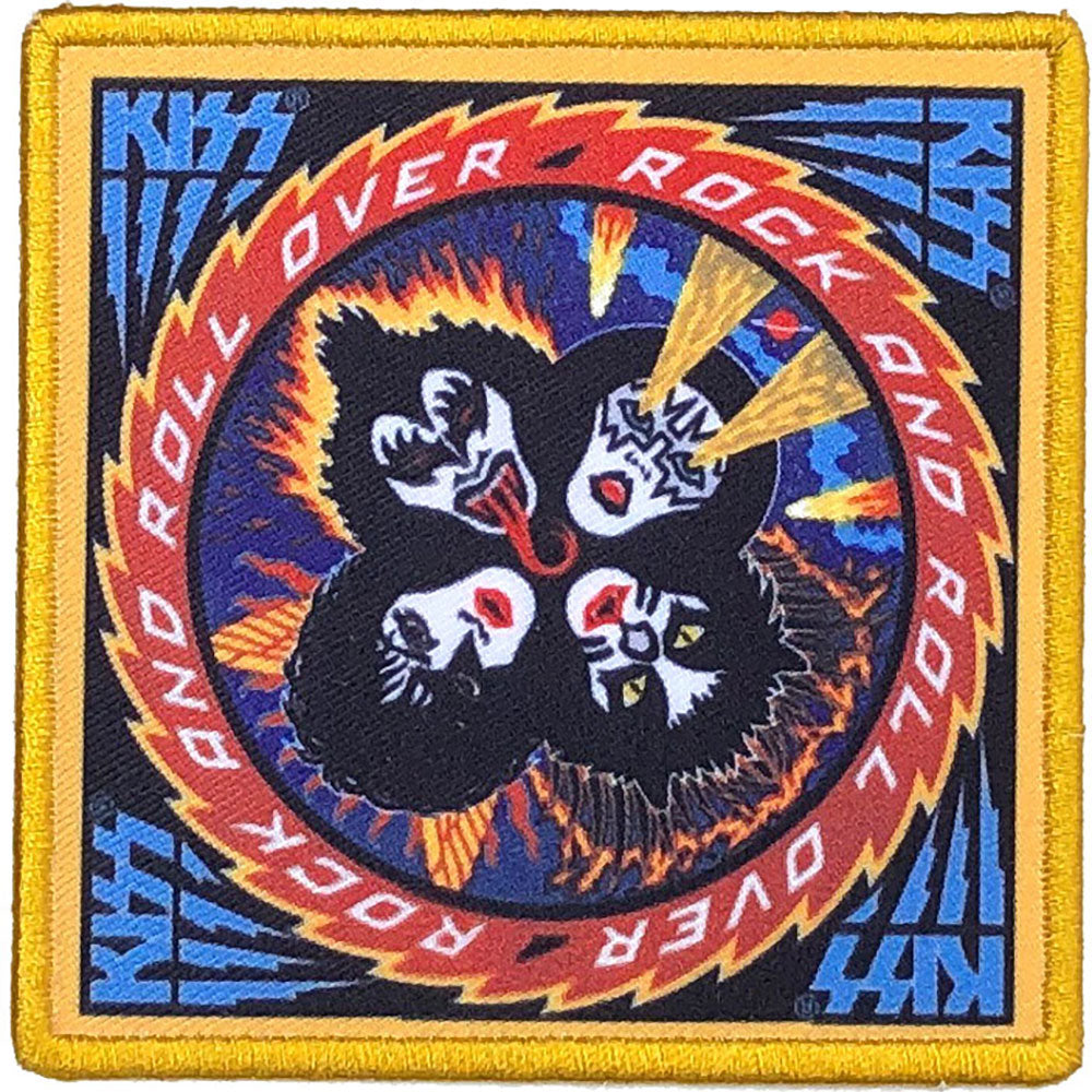 KISS Standard Patch: Rock And Roll Over (Album Cover)