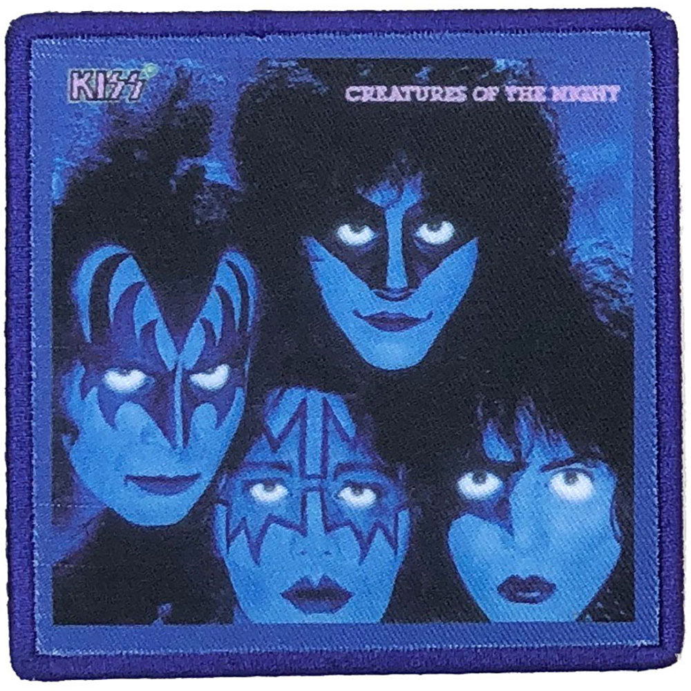 KISS Standard Patch: Creatures Of The Night (Album Cover)