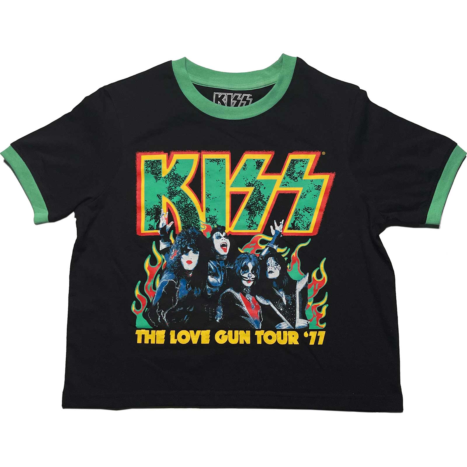 KISS Ladies Crop Top: St Paddy's Ringer