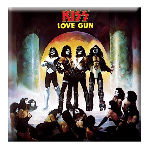 KISS Fridge Magnet: Love Gun Album