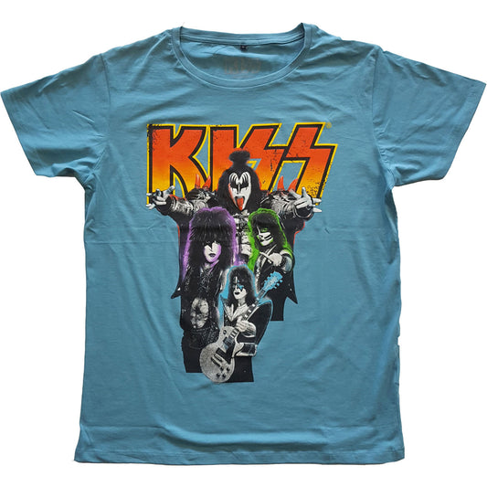 KISS Unisex T-Shirt: Neon Band