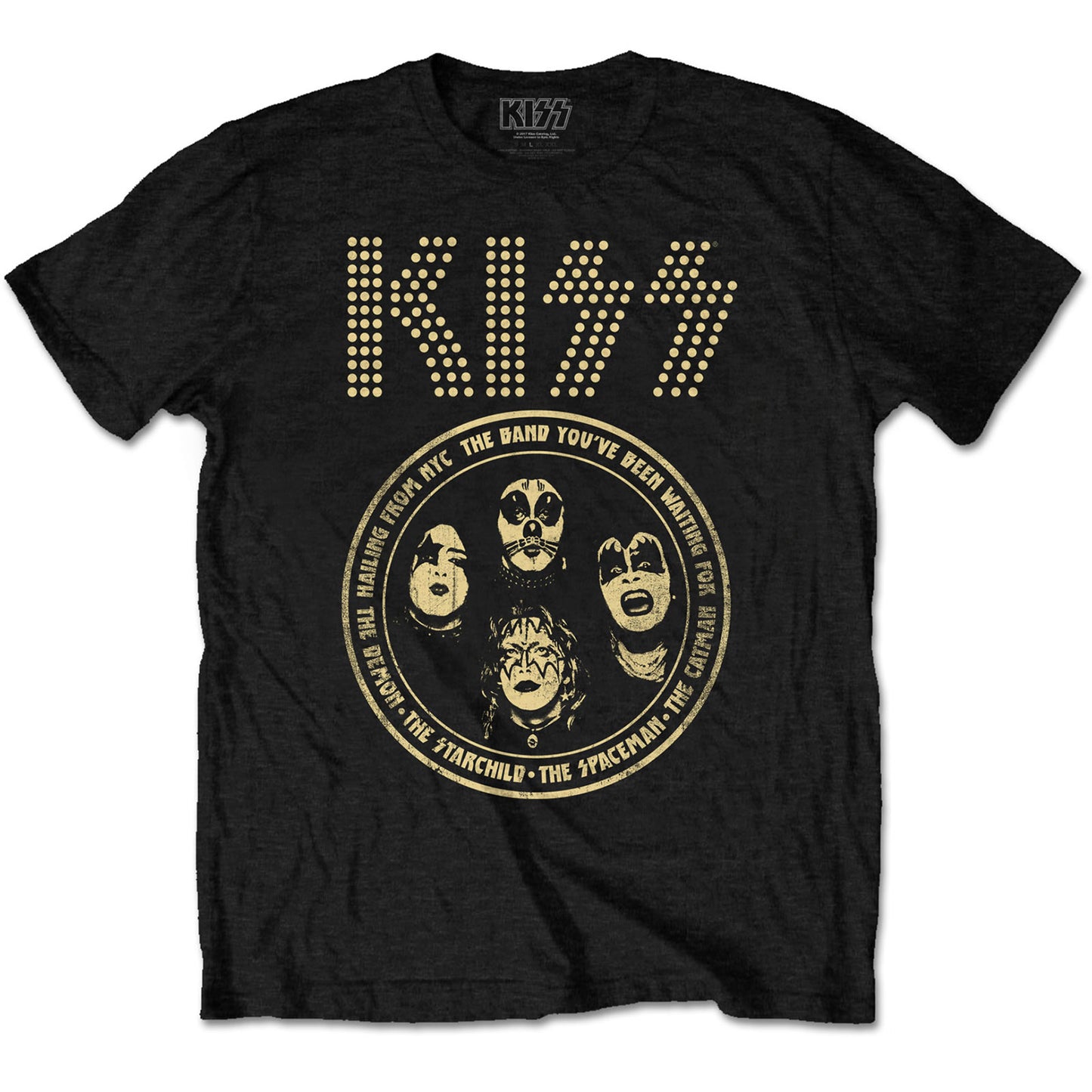 KISS Unisex T-Shirt: Band Circle