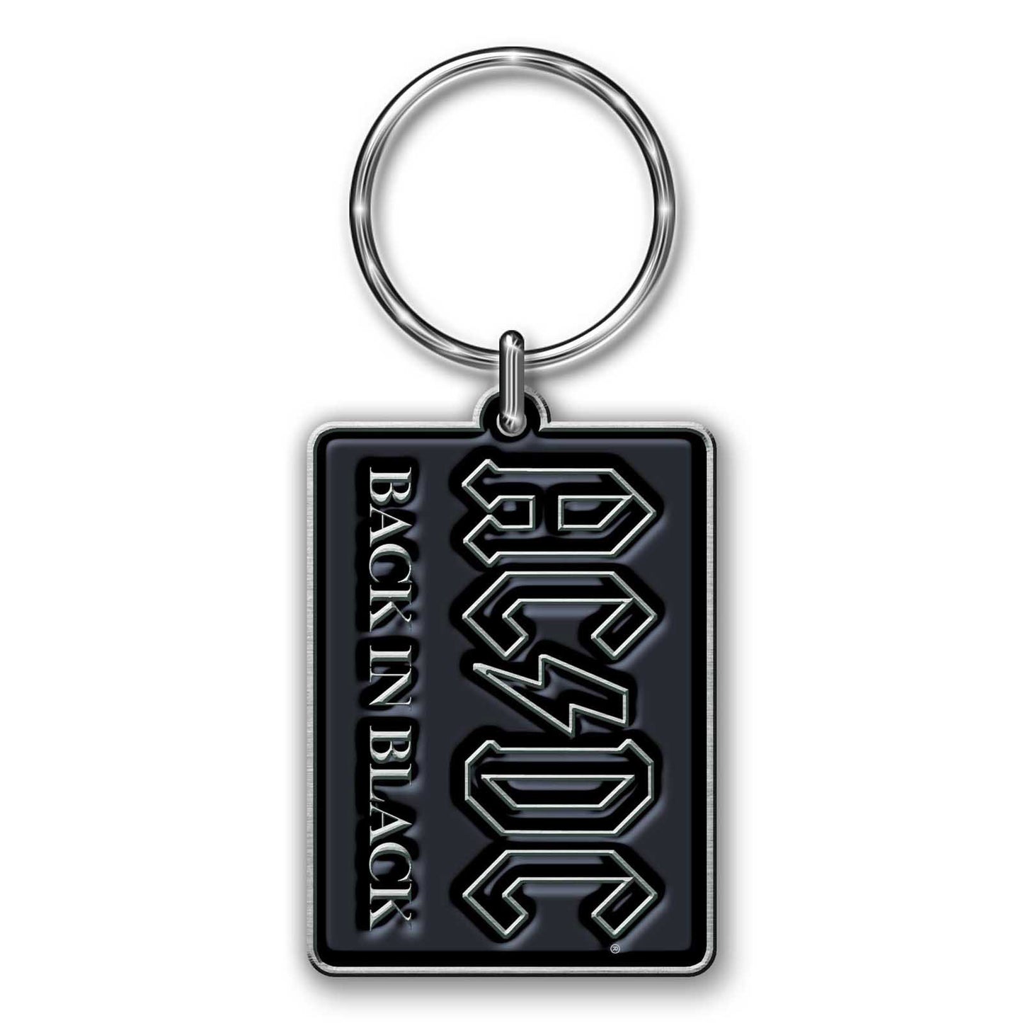 AC/DC Keychain: Back in Black (Die-Cast Relief)