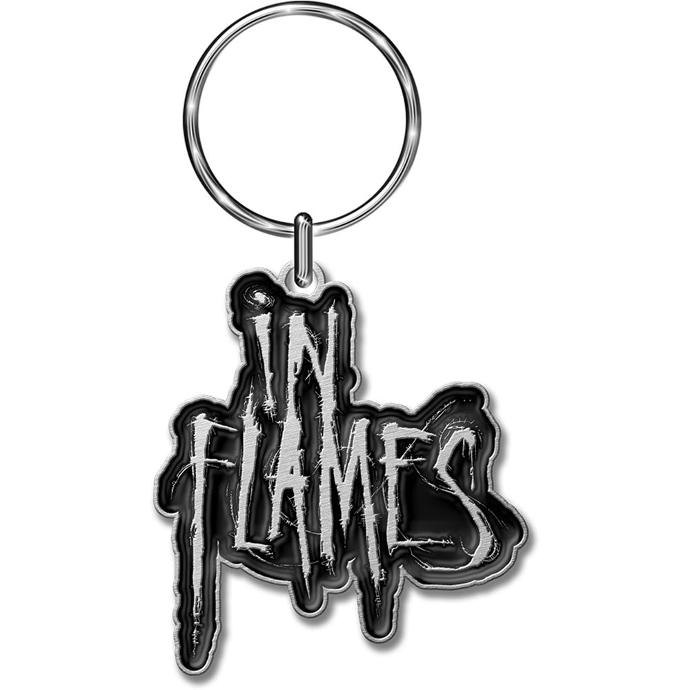 In Flames Keychain: Logo (Enamel In-Fill)