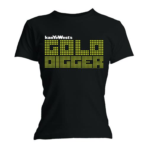 Kanye West Ladies T-Shirt: Gold Digger (Skinny Fit)