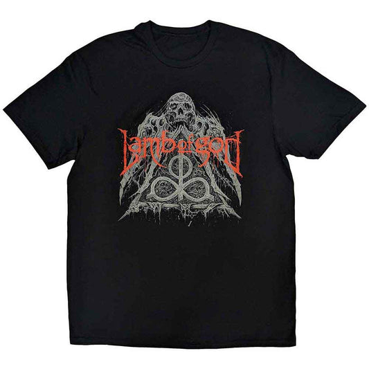 Lamb Of God Unisex T-Shirt: Skull Pyramid