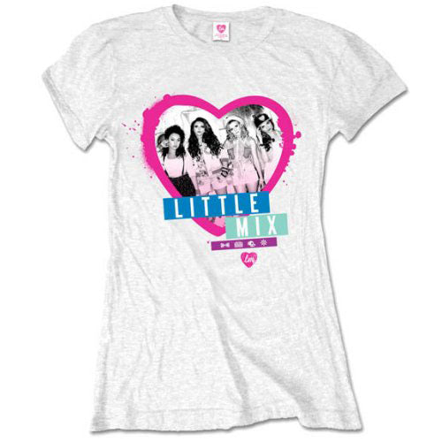 Little Mix Ladies T-Shirt: Spray can