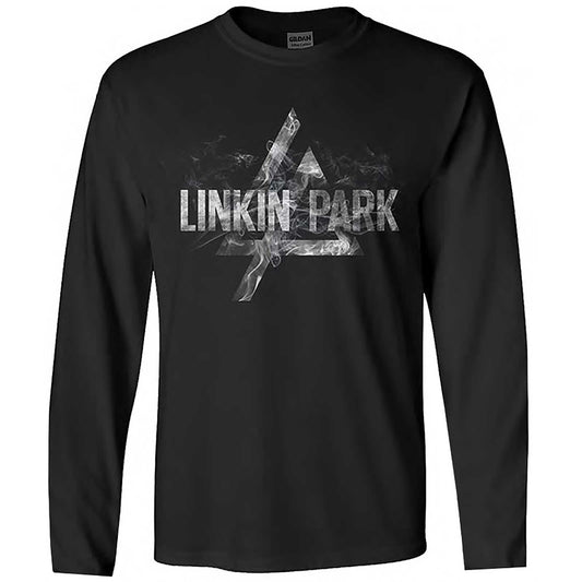 Linkin Park Unisex Long Sleeve T-Shirt: Smoke Logo (X-Large)