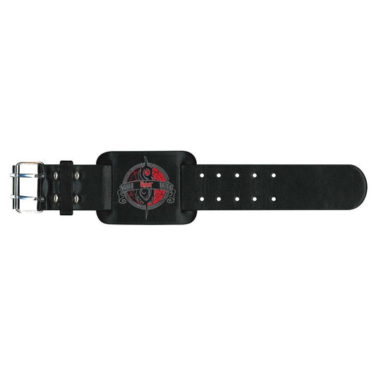 Slipknot Leather Wrist Strap: Crest
