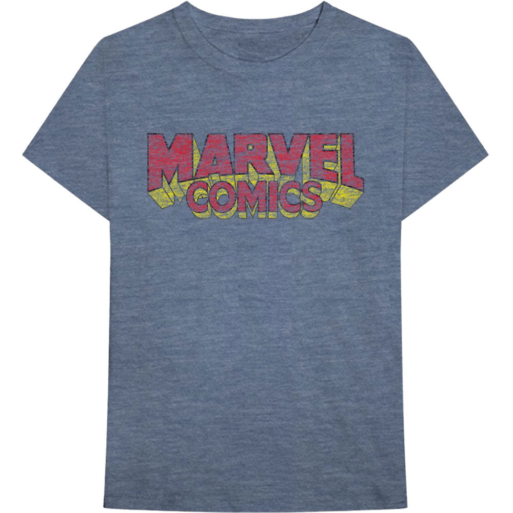 Marvel Comics Unisex T-Shirt: Distressed Logo