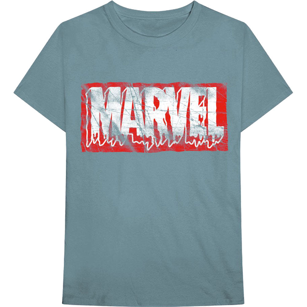 Marvel Comics Unisex T-Shirt: Distressed Dripping Logo